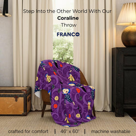 Franco Coraline throw featuring soft plush fabric for everyday use