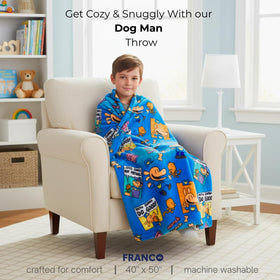 Franco Dog Man Li'l Petey portrait highlighting heroic characters for bedtime stories.