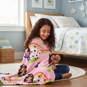 Franco Gabby's Dollhouse throw easy care and machine washable.