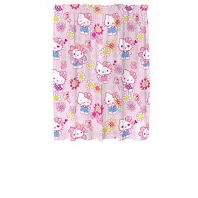Franco Hello Kitty curtains offer two length options to fit most windows.