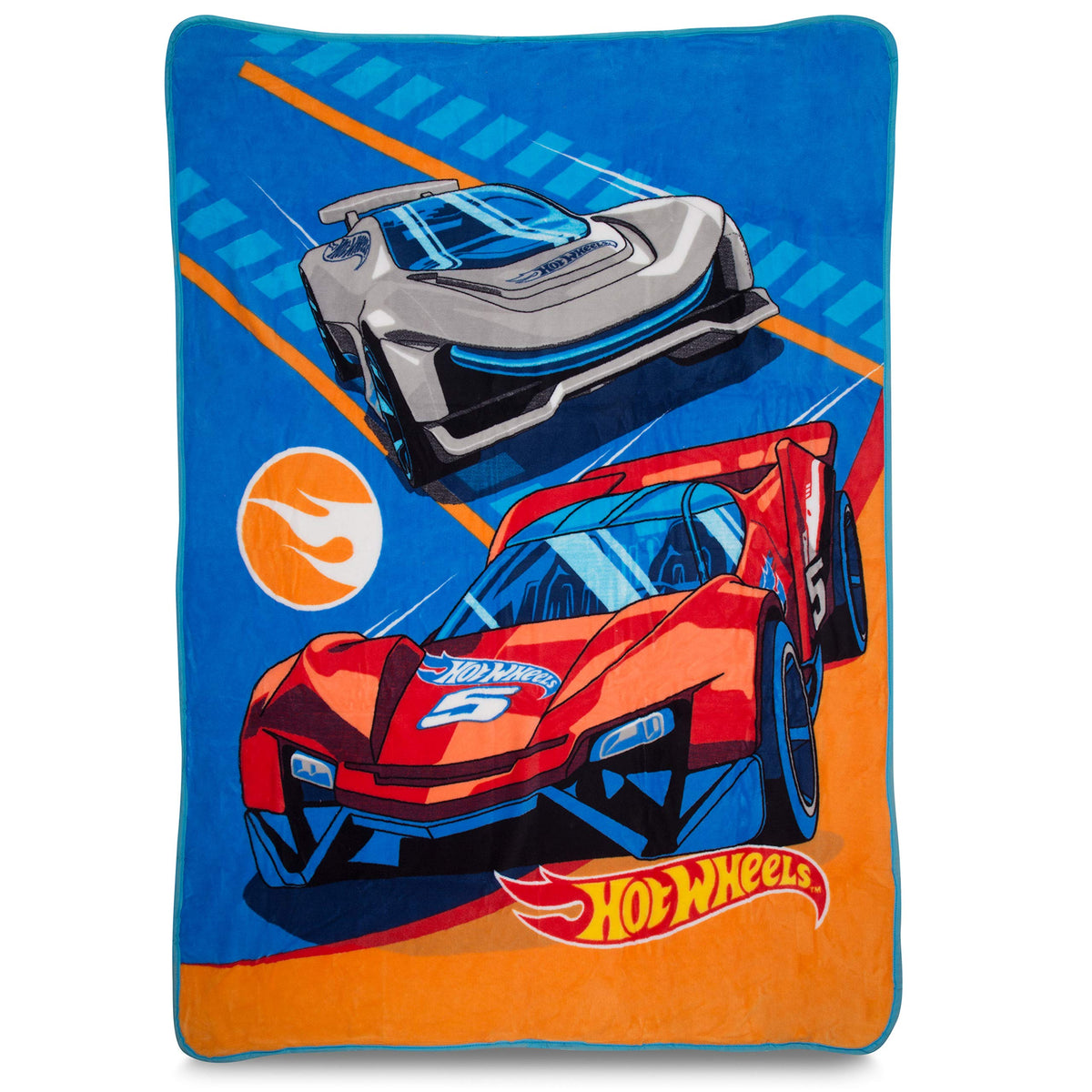 Franco Hot Wheels Speedster throw soft plush fabric for kids.