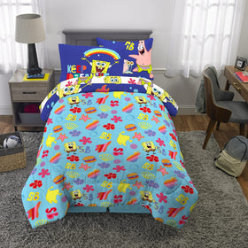 Franco SpongeBob twin bedding set displayed on a bed for quick room refresh