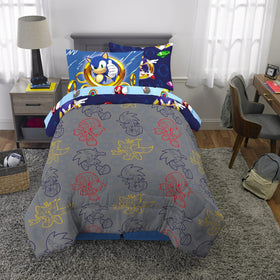 Franco Kids Bedding twin 5-piece set fits standard twin beds with soft, durable fabric.