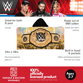 Franco licensed WWE logo towel, perfect for bath time and pool.