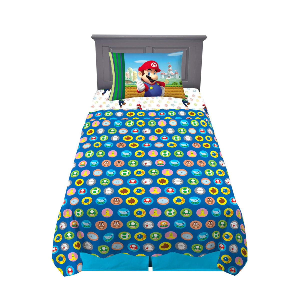 Franco Mario kids fitted sheet with deep pockets for snug twin mattresses