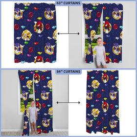 Franco officially licensed Sonic drapes offer easy privacy while letting light filter softly.