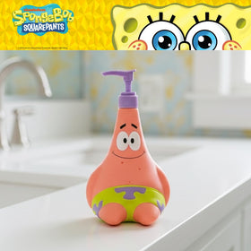 Franco Patrick Star pump dispenser back view shows durable poly resin build.