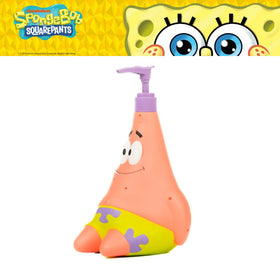 Franco Patrick Star pump dispenser close-up smile highlights cheerful design.