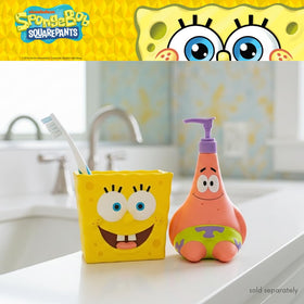 Franco Patrick Star pump dispenser on kitchen counter for quick hand hygiene.
