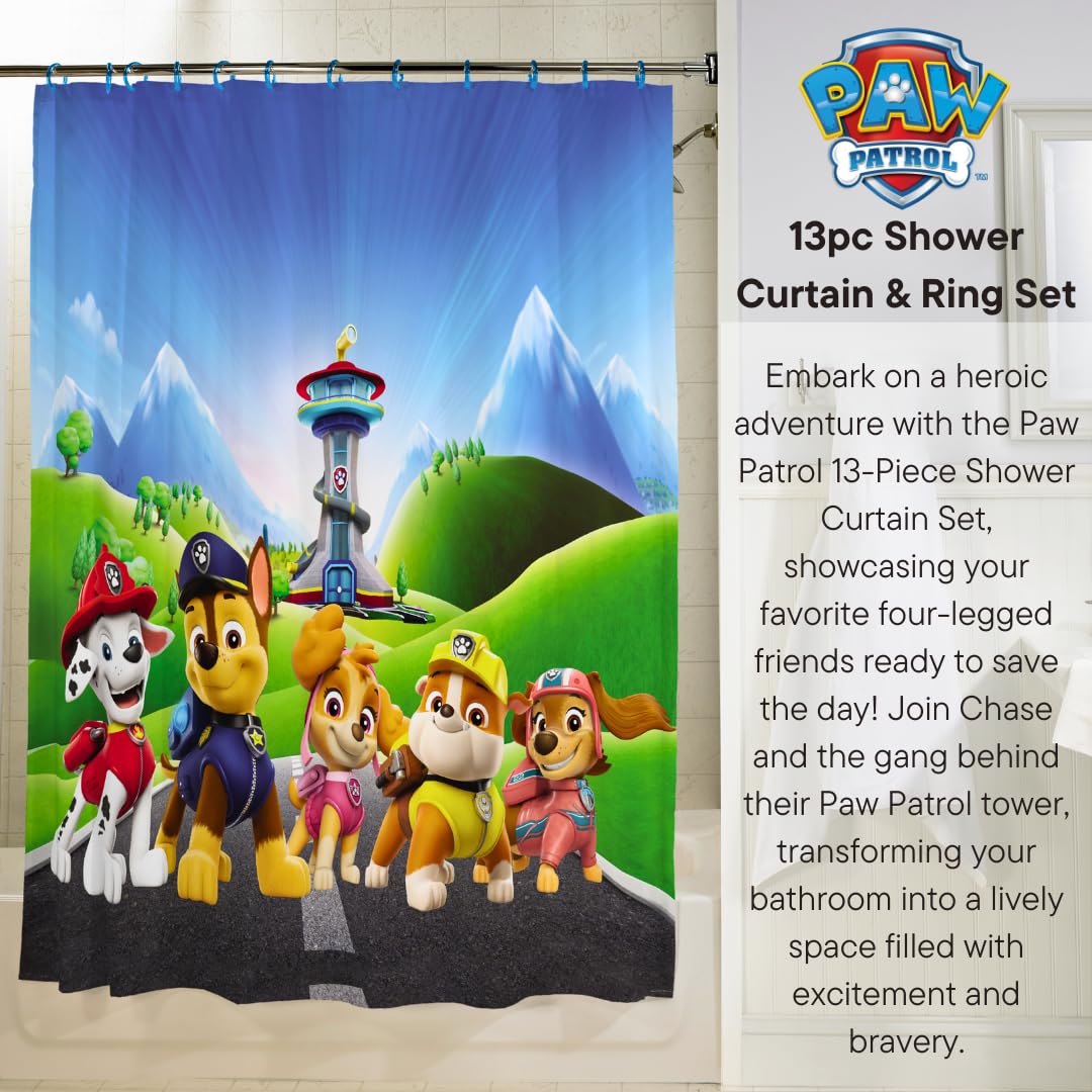 Franco Paw Patrol characters including Chase, ideal for heroic bath time.