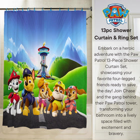 Franco Paw Patrol characters including Chase, ideal for heroic bath time.