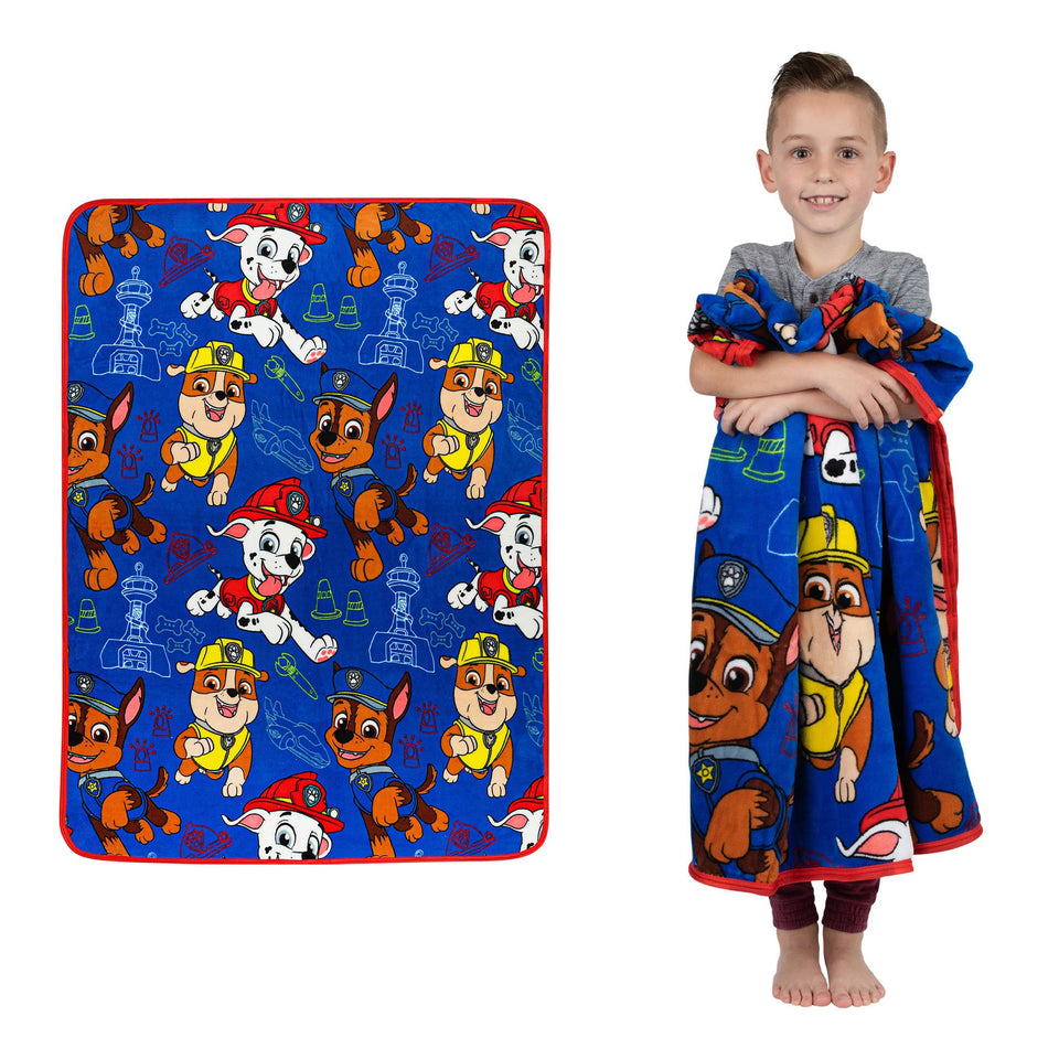 Franco Paw Patrol daily-heroes throw 46x60 in for cozy couch time.