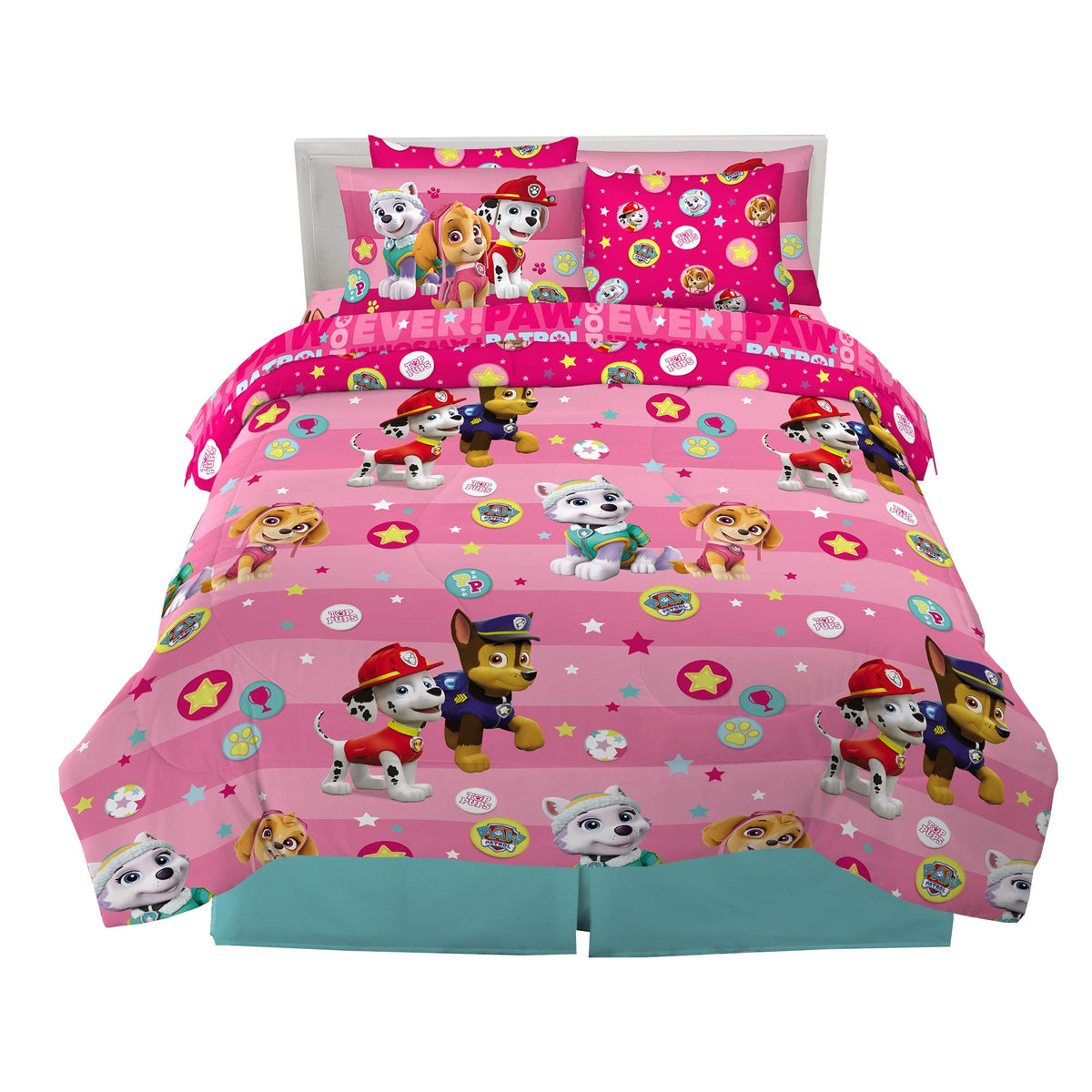 Franco Paw Patrol full-size bedding set with soft comforter for cozy nights.