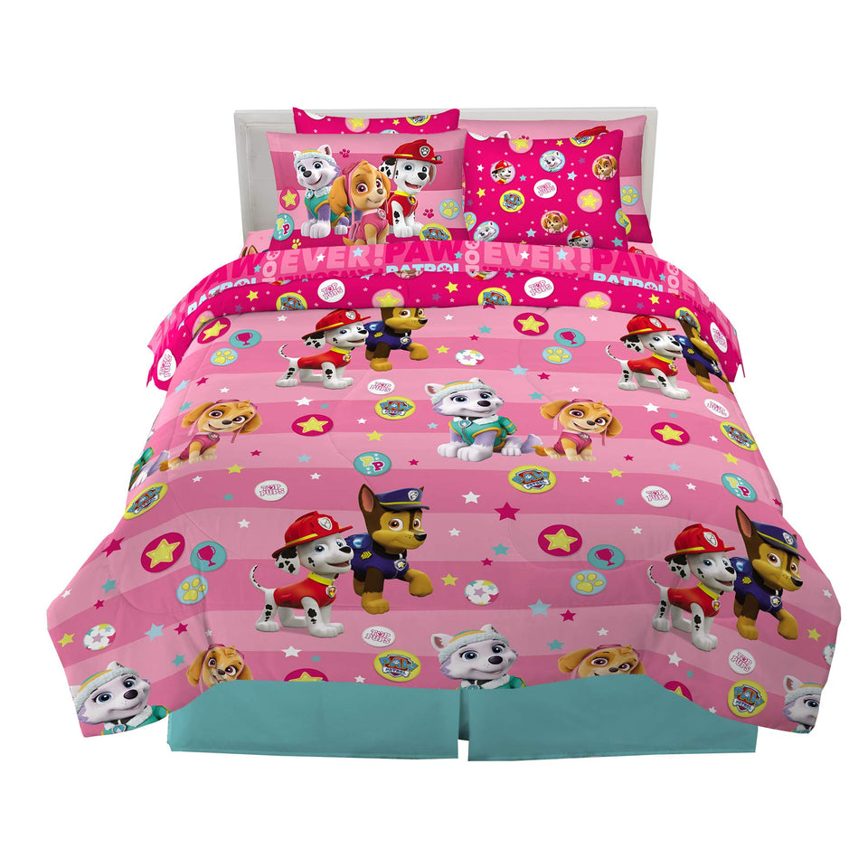 Franco Paw Patrol full-size bedding set with soft comforter for cozy nights.