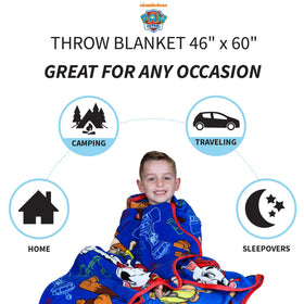 Franco Paw Patrol micro raschel fabric close-up delivers plush comfort.