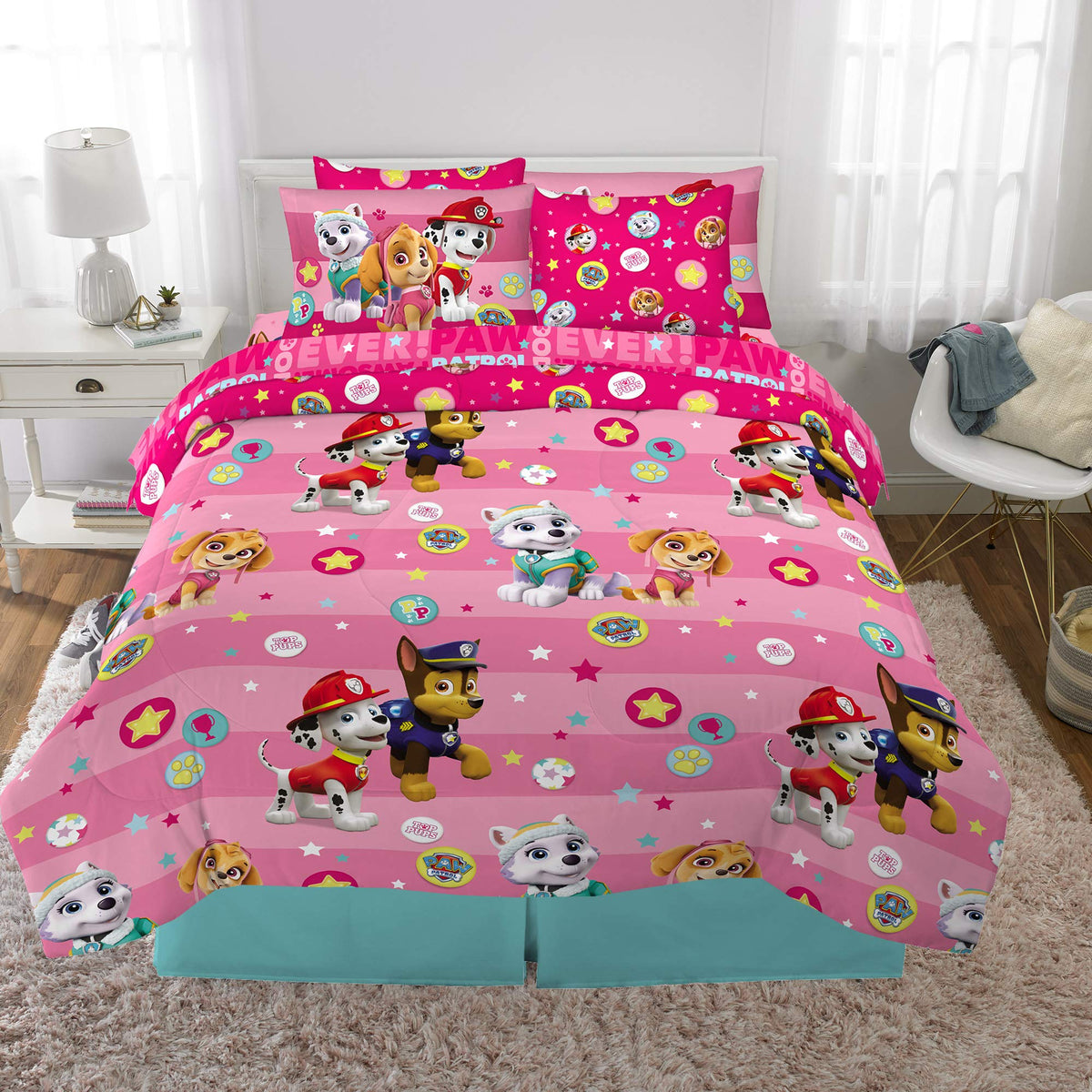 Franco Paw Patrol pillowcases and shams showcase vivid pups for fun mornings.