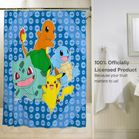 Franco Pokemon anime polyester fabric detail highlighting durability and wrinkle resistance