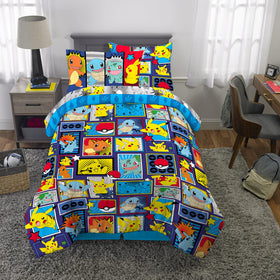 Franco Pokémon Comics sheets and pillowcases feature character prints.