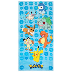 Franco Pokemon design towel with character artwork for kids' beach fun.