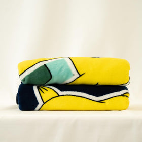 Franco Pokemon Pikachu-Bulbasaur throw closeup shows plush texture and warmth