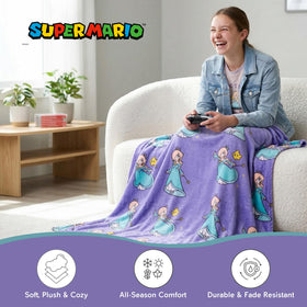 Franco Rosalina Throw machine washable and wrinkle-resistant for easy care