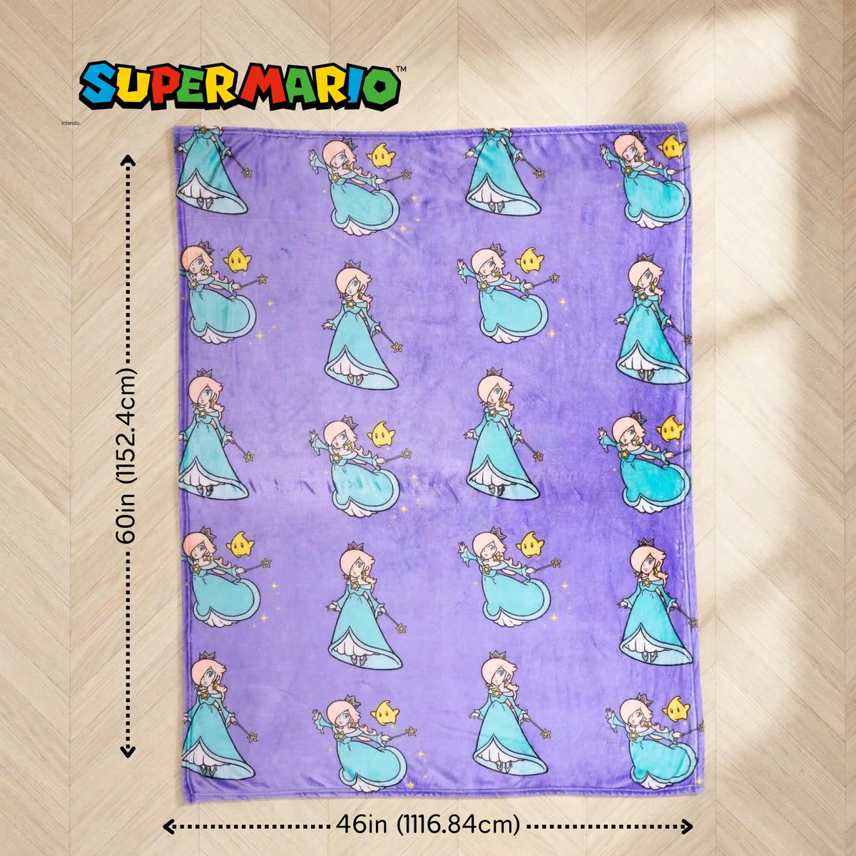 Franco Rosalina Throw design featuring Rosalina and Luma for magical vibes