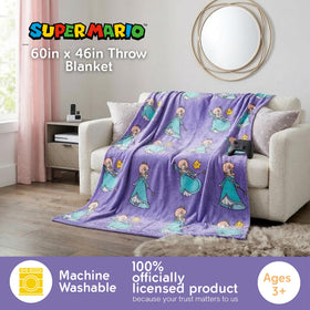 Franco Rosalina Throw measures 46 by 60 inches, ideal for bed or couch