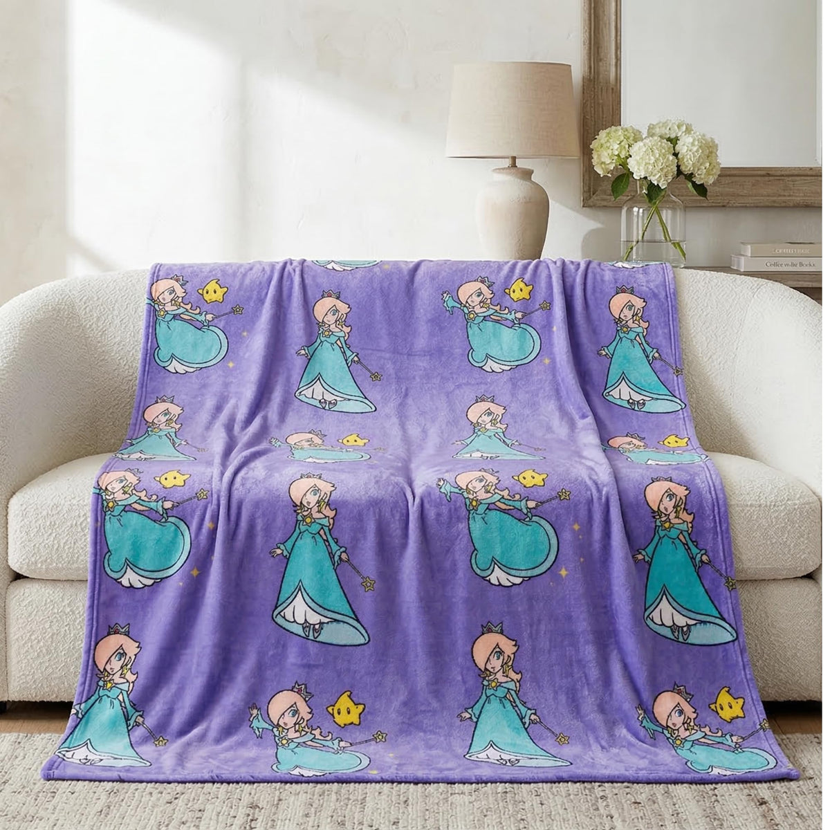 Franco Rosalina Throw plush fabric close-up for cozy snuggles and warmth