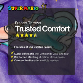 Franco Rosalina Throw lightweight and travel-friendly for road trips