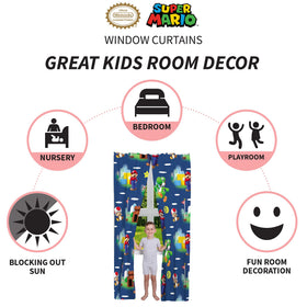 Franco soft microfiber curtain panels provide gentle light filtering for nurseries and playrooms.