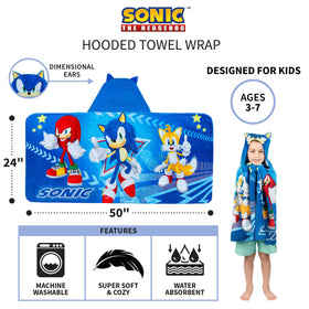 Franco Sonic hooded towel wrap wearable cape offers versatile use after baths.