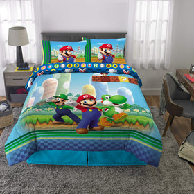 Franco Super Mario pillowcase features beloved characters for bedtime fun