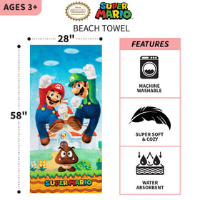 Franco Mario towel shows quick-drying fabric ideal after splash.