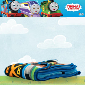 Franco Thomas and Friends throw lightweight and travel friendly for naps away from home.