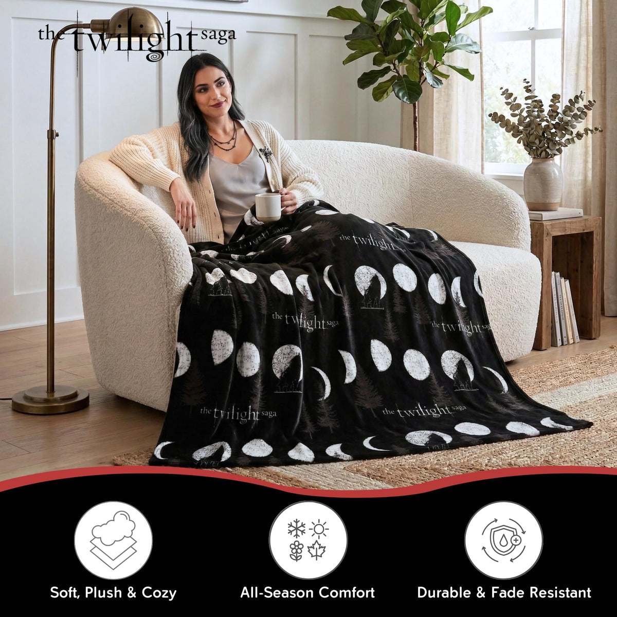 Franco Twilight Saga Throw features baseball motifs nodding to iconic moments for fans.