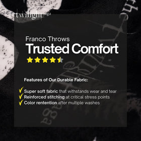 Franco Twilight Saga Throw bold Team banners enhance bedroom or living room style.