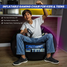 FranFusion air bean bag chair for kids enables portable gaming setups