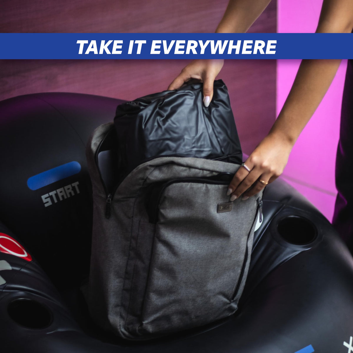 FranFusion inflatable chair easy inflation in about 30 minutes