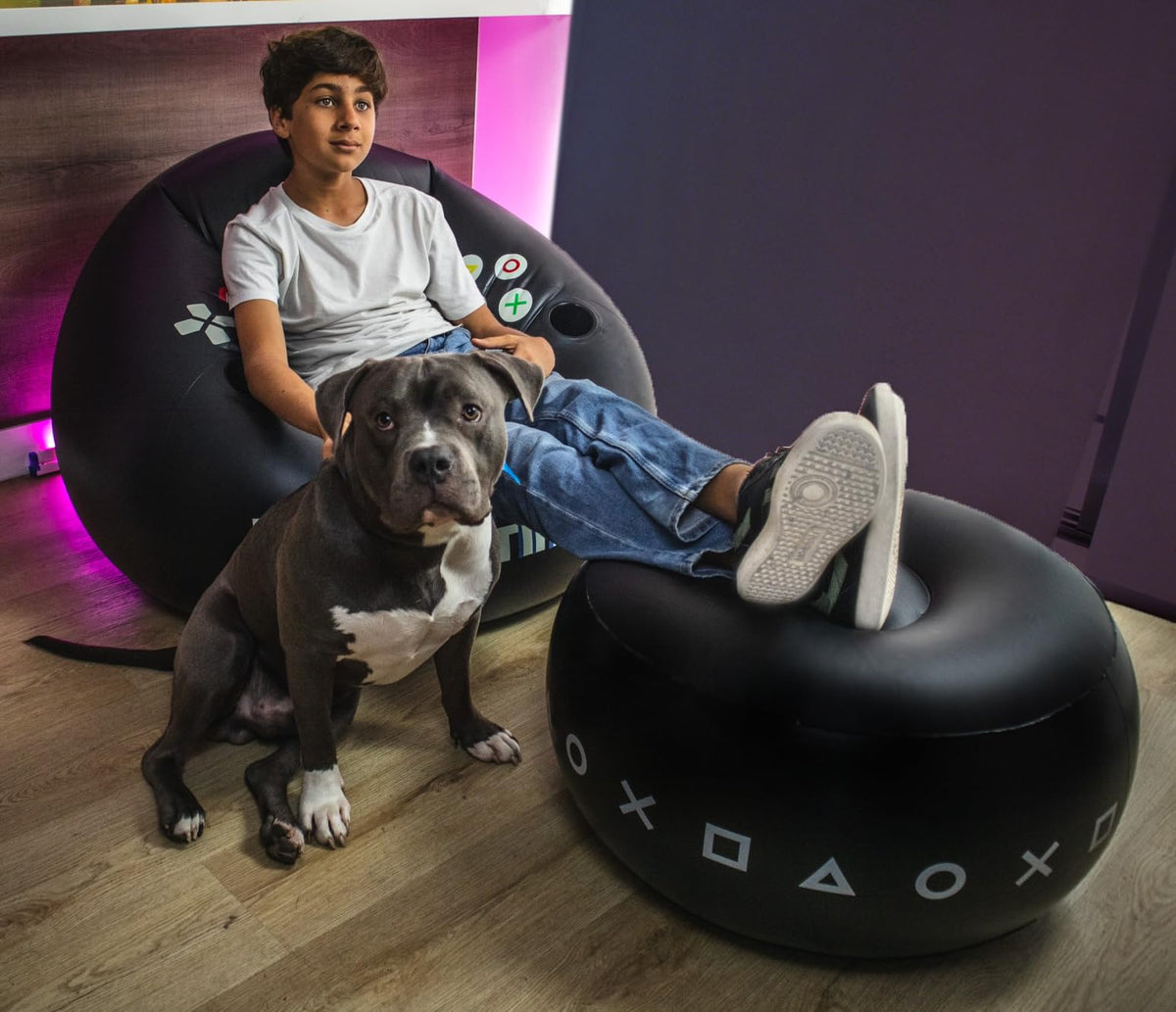 FranFusion inflatable gaming chair is washable and durable for daily use.