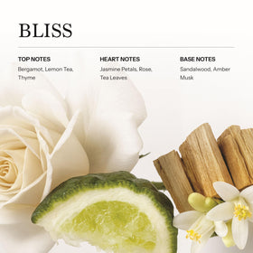 Frave Bliss bottle on shelf, elegant home fragrance solution.