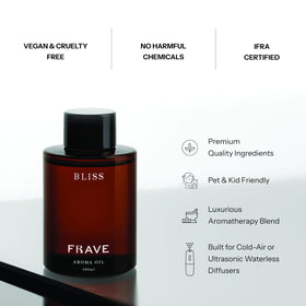 Frave Bliss diffuser setup showing compatibility with waterless diffusers.
