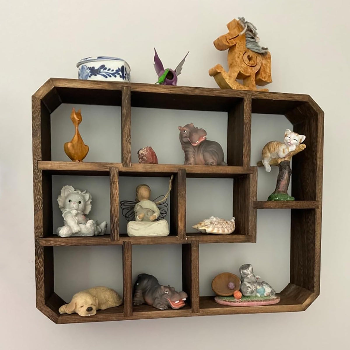 Frcctre floating wall shelf saves space with a modern rustic look