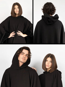 FREE THE SHEEP Eden Hoodie one-size design highlights inclusive sizing and effortless layering.