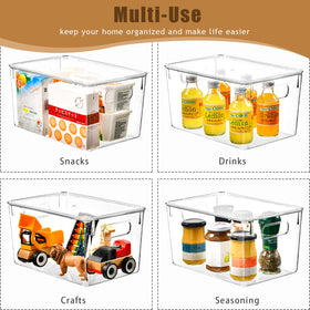 Freebat clear bin with lid provides convenient access and storage.
