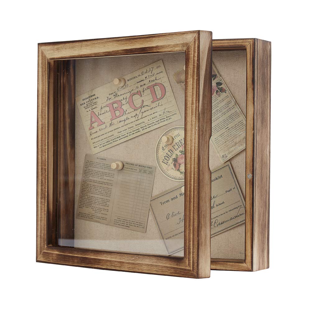 Freezing Point shadow box front view with solid wood frame protecting memories.