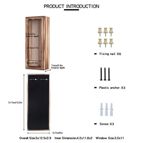 Freezing Point shadow box features 3 mm glass for clear visibility