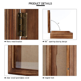 Freezing Point linen-back panel secures keepsakes for tidy displays
