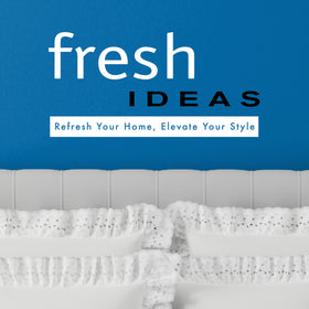 Crisp, tidy presentation that refreshes a room between seasons.