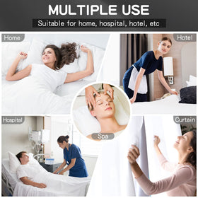 FreshCulture king flat sheets machine washable cold for easy care.