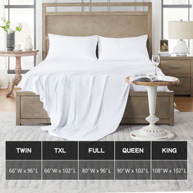 FreshCulture king flat sheets color options for coordinating decor.
